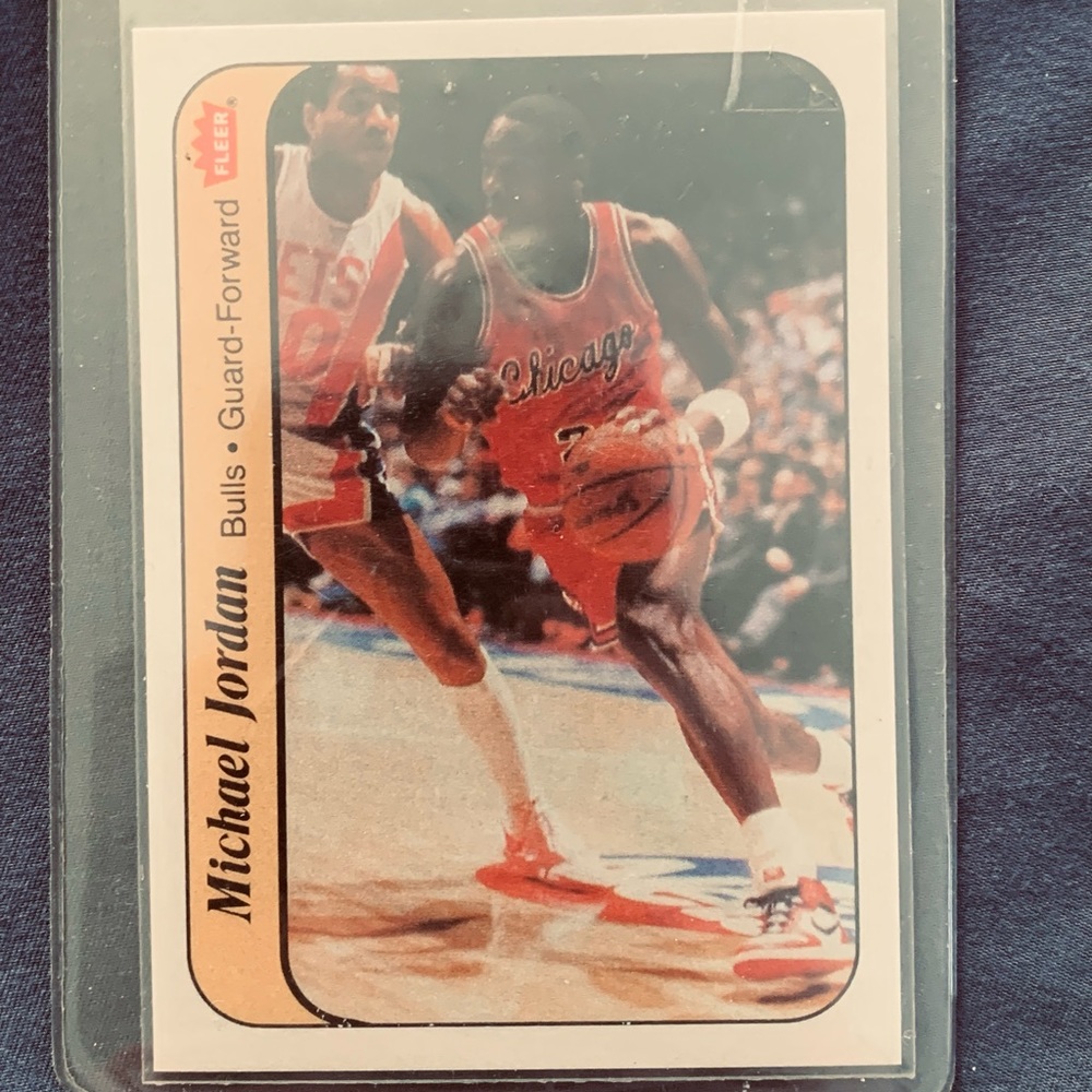 Michael Jordan sticker card